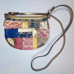 Coach Multicolor Patchwork Small Crossbody Bag